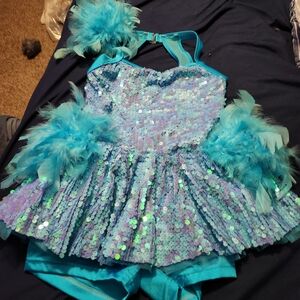 Sparkling Blue Sequin Kids Costume